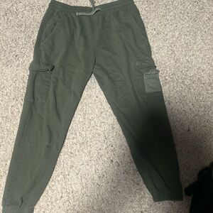 Green joggers